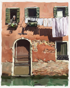 Woman in the window - Venice