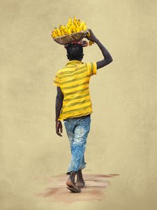 People of Uganda Series -  Banana Carrier - Claire Gunn