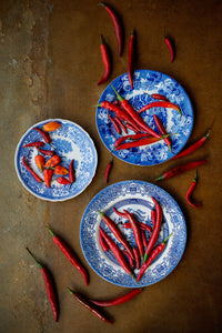 Chillies on Blue Willow - Claire Gunn
