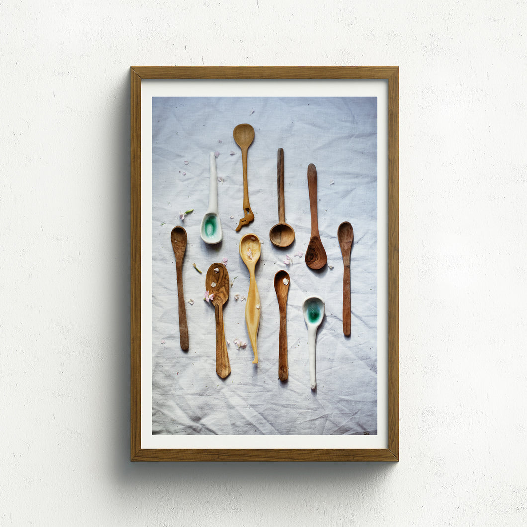 Wood and Ceramic Spoons - Claire Gunn